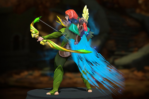 Windranger - Custom Blue Immortal Cape